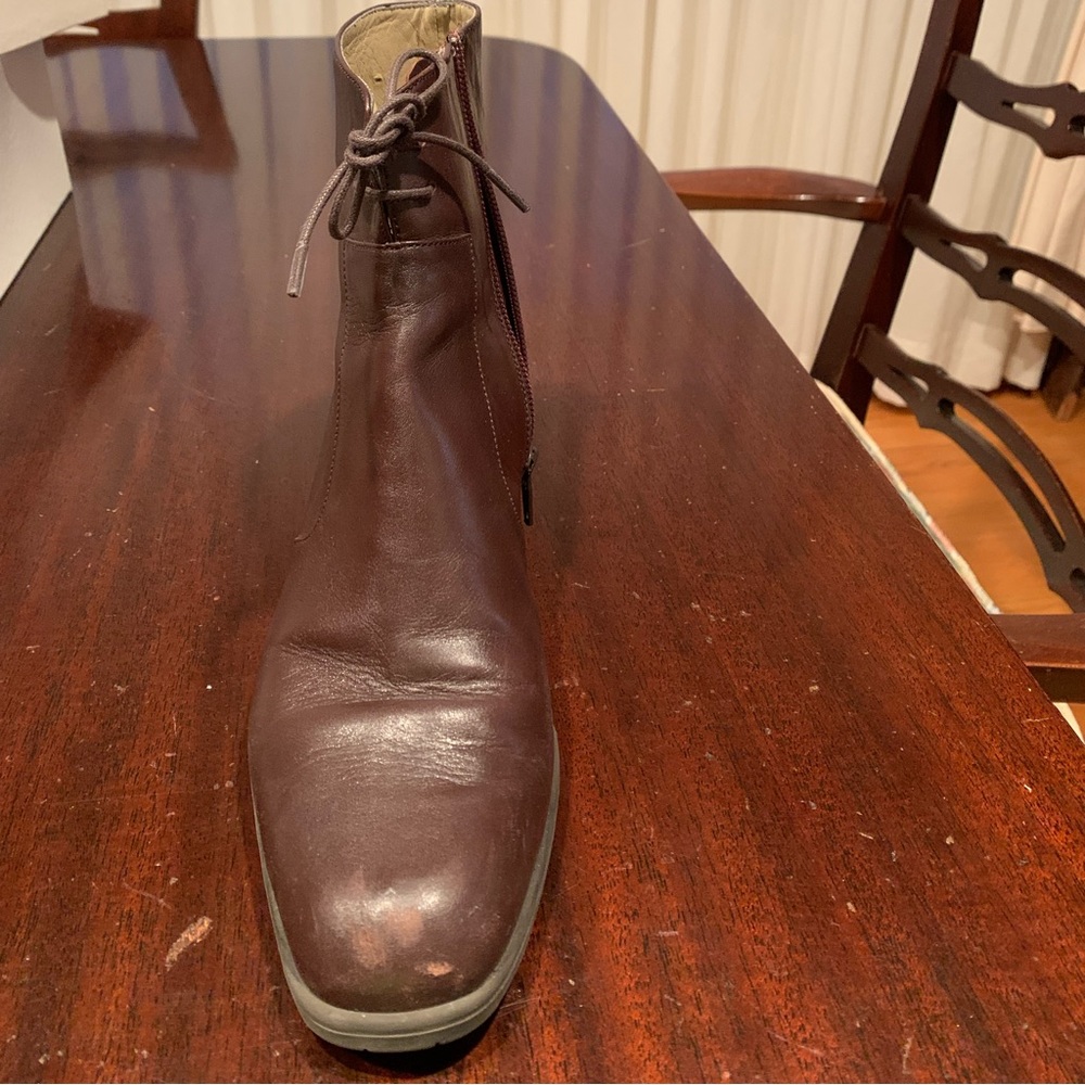 Vaneli East, 7 1/2 brown calf boots, side zipper - Picture 2 of 6